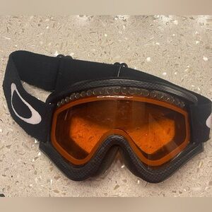 Oakley Snow Goggles Orange Carbon Fiber